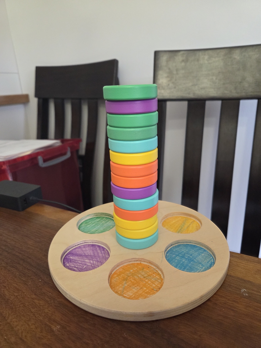 Lovevery Color Stacking Toy - Multicolor Kids Educational Game